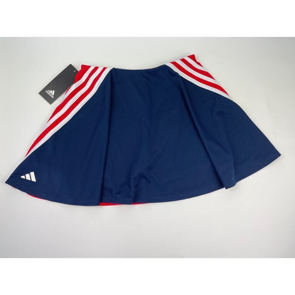 Adidas Girls Red White and Blue Skirt with Side Stripes‎ Size L(14) - Picture 3 of 7